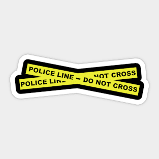 Police Line Tape Sticker